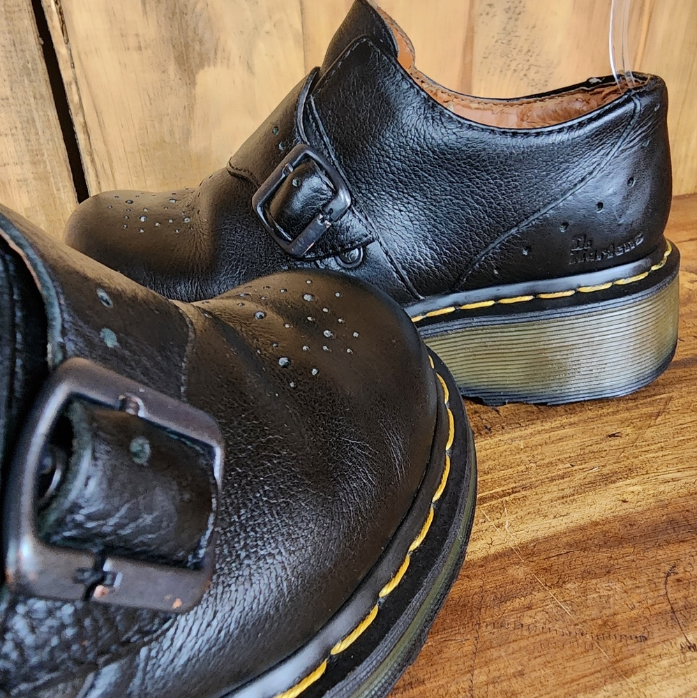 Dr. Martens 3B62 Vintage Wedge Monk Shoe - Picture 8 of 12